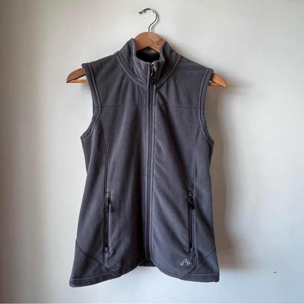 Eastern Mountain Sports Zip Up Sleeveless Vest Grey Womens Small